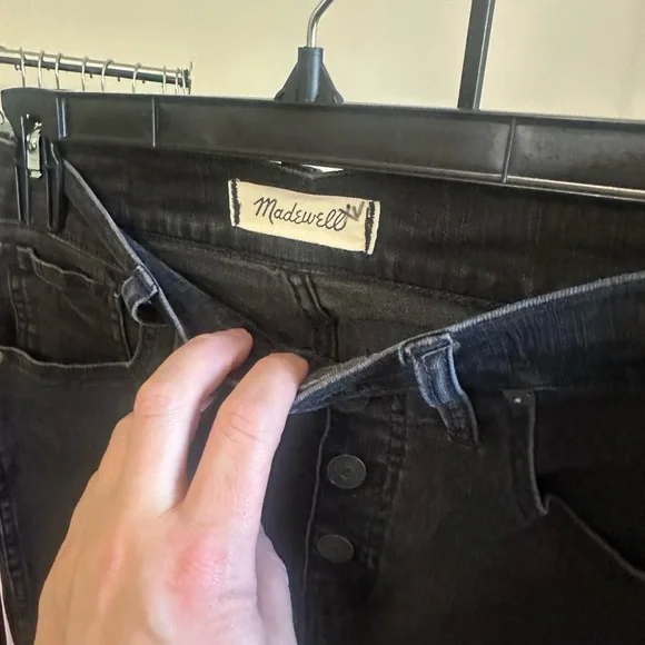 Madewell Women's Dark Gray High-Rise Jeans - Picture 3 of 5